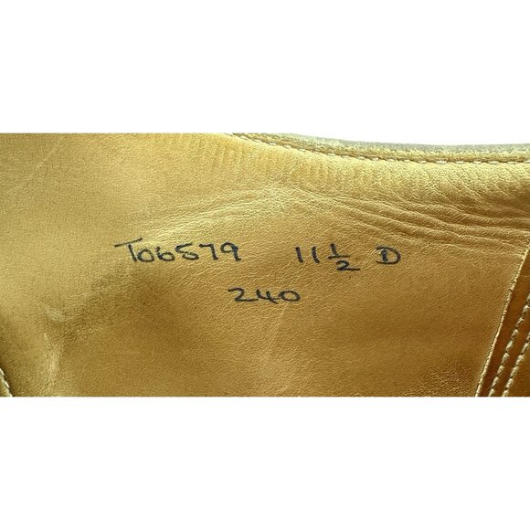 Brooks Brothers Peal & Co Shoes Mens Size 11.5 D Captoe Oxford Brown Leather - Picture 12 of 14